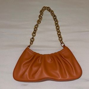 Orange shoulder bag